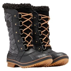 Sorel Tofino II WP Faux Shearling Lined Black Waterproof Snow Boots